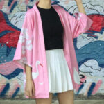 Veste légère rose, idéale pour les saisons douces
