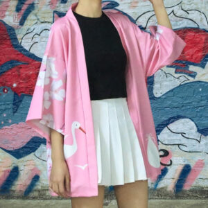 Veste légère rose, idéale pour les saisons douces