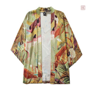 Veste légère style kimono pour homme