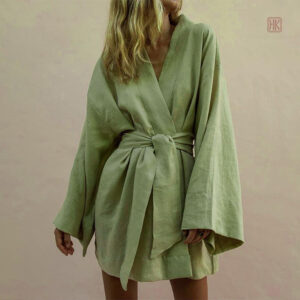 Veste Kimono Kaki Femme élégante et confortable