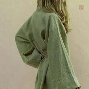 Kimono Kaki pour femme, style décontracté et moderne