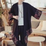 Veste Kimono Longue Stylée pour Homme