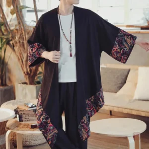 Veste Kimono Longue Stylée pour Homme