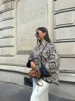Veste kimono matelassée chic pour femme