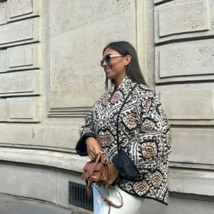 Veste kimono matelassée chic pour femme