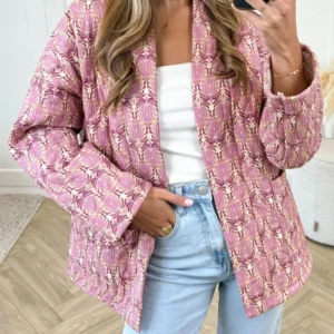 Veste Kimono Matelassée Design pour femme