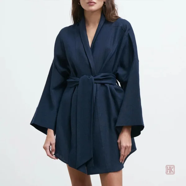 veste-kimono-navy-blue-1 Veste kimono femme bleu marine élégante et confortable