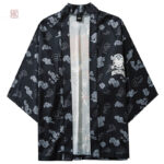 Kimono Neko avec motif samouraï pour homme