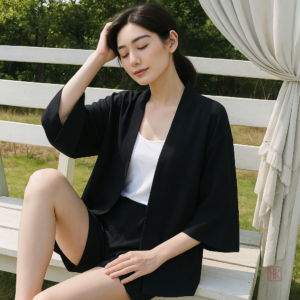 Veste Kimono Noir pour femme
