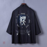 Kimono noir classique pour homme élégant