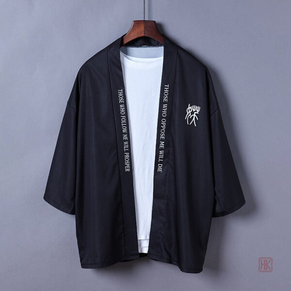 Veste légère en style japonais pour homme