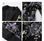 Veste légère fleurie pour un look décontracté