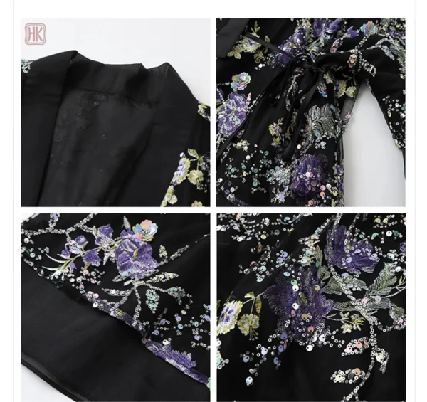 Veste légère fleurie pour un look décontracté