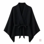 Kimono noir féminin, design unique et moderne
