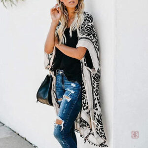 Veste kimono légère idéale pour la plage