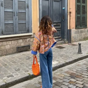 Veste kimono femme au style rétro et épais