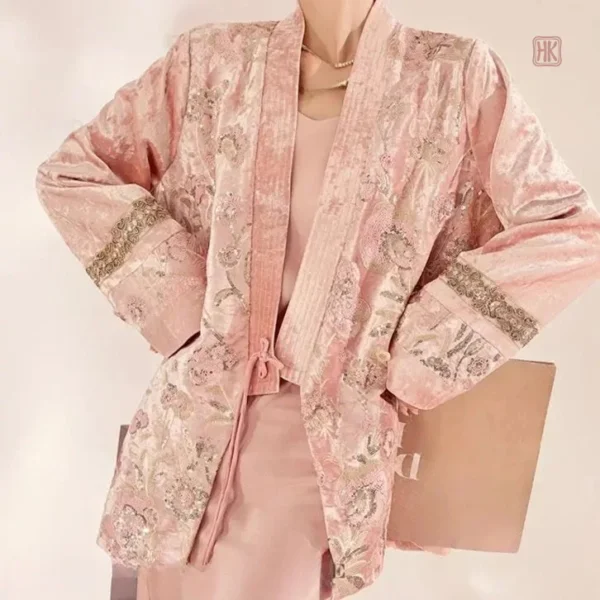 veste-kimono-rose-chic-1 Veste Kimono Rose Chic pour femmes