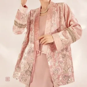 Veste kimono féminine en rose élégant
