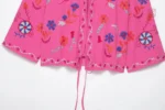 Veste kimono légère rose à porter en toute occasion