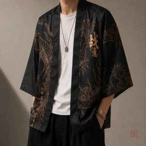 Veste Kimono Samourai Bugeisha pour homme