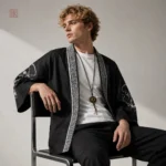 Veste Kimono Samouraï Dragon pour hommes