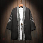 Veste kimono homme avec motif dragon