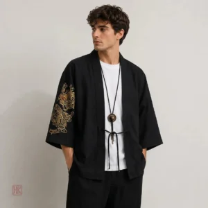 Veste kimono homme à style samouraï