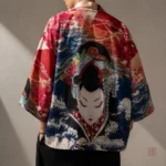 Veste Kimono Satin Geisha pour homme