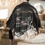 Veste légère en satin à motifs pour homme
