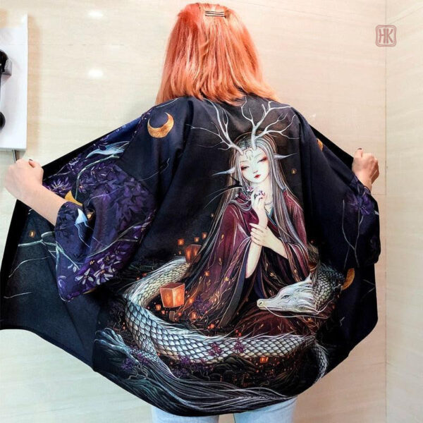 veste-kimono-sirene-dragon-1 Veste Kimono Sirène Dragon pour femme