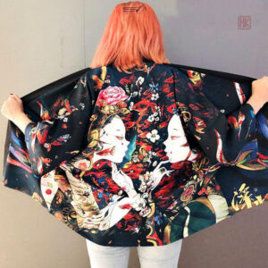 Veste Kimono Femme Soeur Geisha, style élégant et contemporain