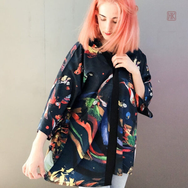 Veste Kimono Geisha, design unique pour femme