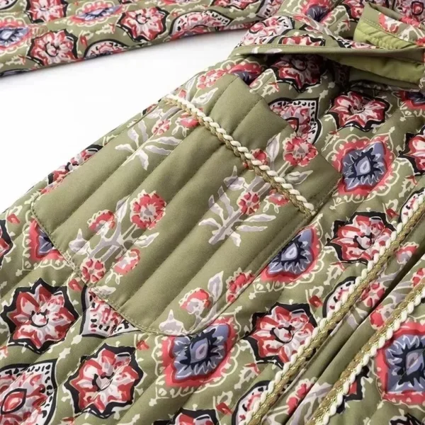 Veste Matelassée à Manches Longues Femme