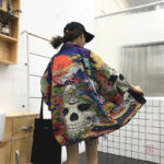 Veste Kimono Femme Tête de Mort, style unique et tendance