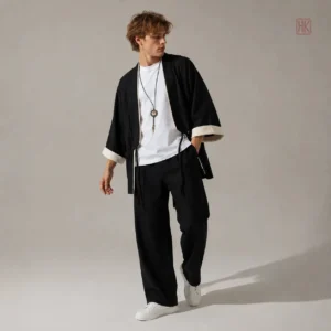 Veste Kimono Homme Unie Samourai