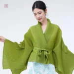 Kimono Vert Évasé pour un style décontracté