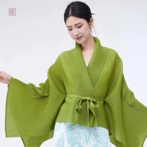 Kimono Vert Évasé pour un style décontracté