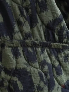 Kimono en coton épais, couleur verte, style féminin
