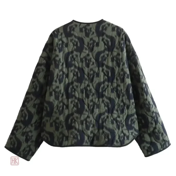 Veste légère verte, design kimono pour femme
