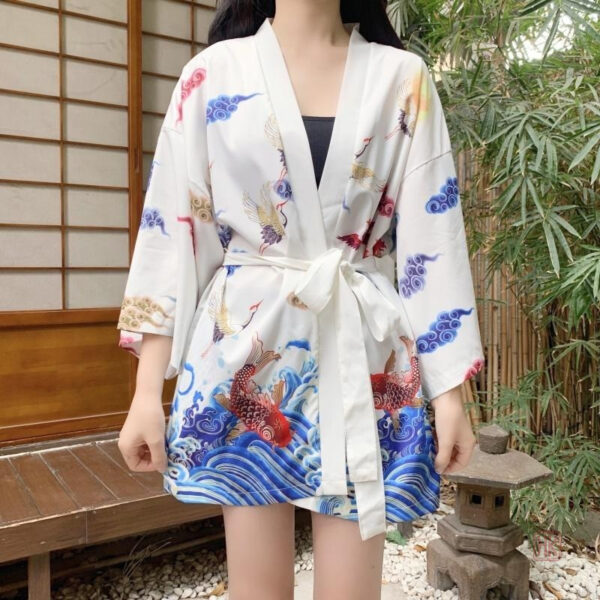 Kimono élégant pour femme, style vintage