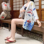 Veste d'inspiration rétro, kimono féminin