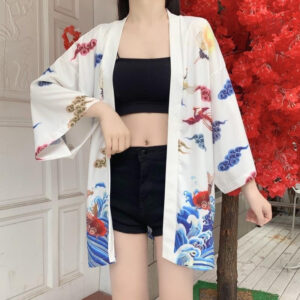 Veste kimono colorée pour un look unique