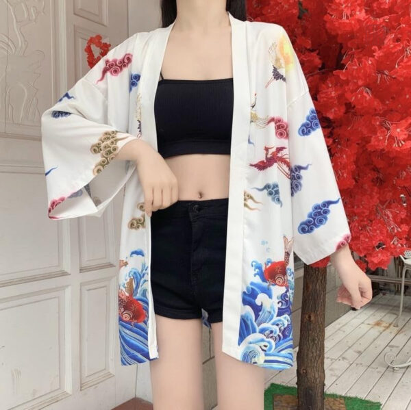 Veste kimono colorée pour un look unique