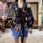 Veste légère en tissu kimono, look décontracté