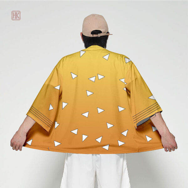 Veste de style kimono, motif Zenitsu pour une allure unique