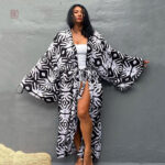 Veste d'été longue pour femme, style kimono