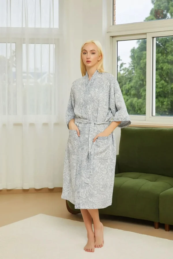 veste-longue-kimono-turquoise-1 Veste Kimono Femme Longue Turquoise