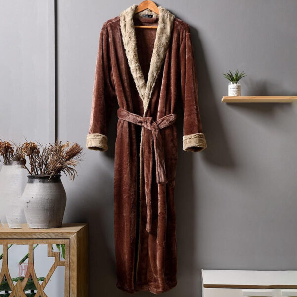 Peignoir kimono homme à motif plaid, idéal pour la détente