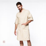Peignoir en tissu doux pour homme
