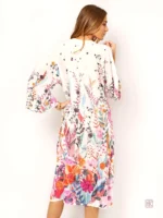 Veste tropicale femme en style kimono